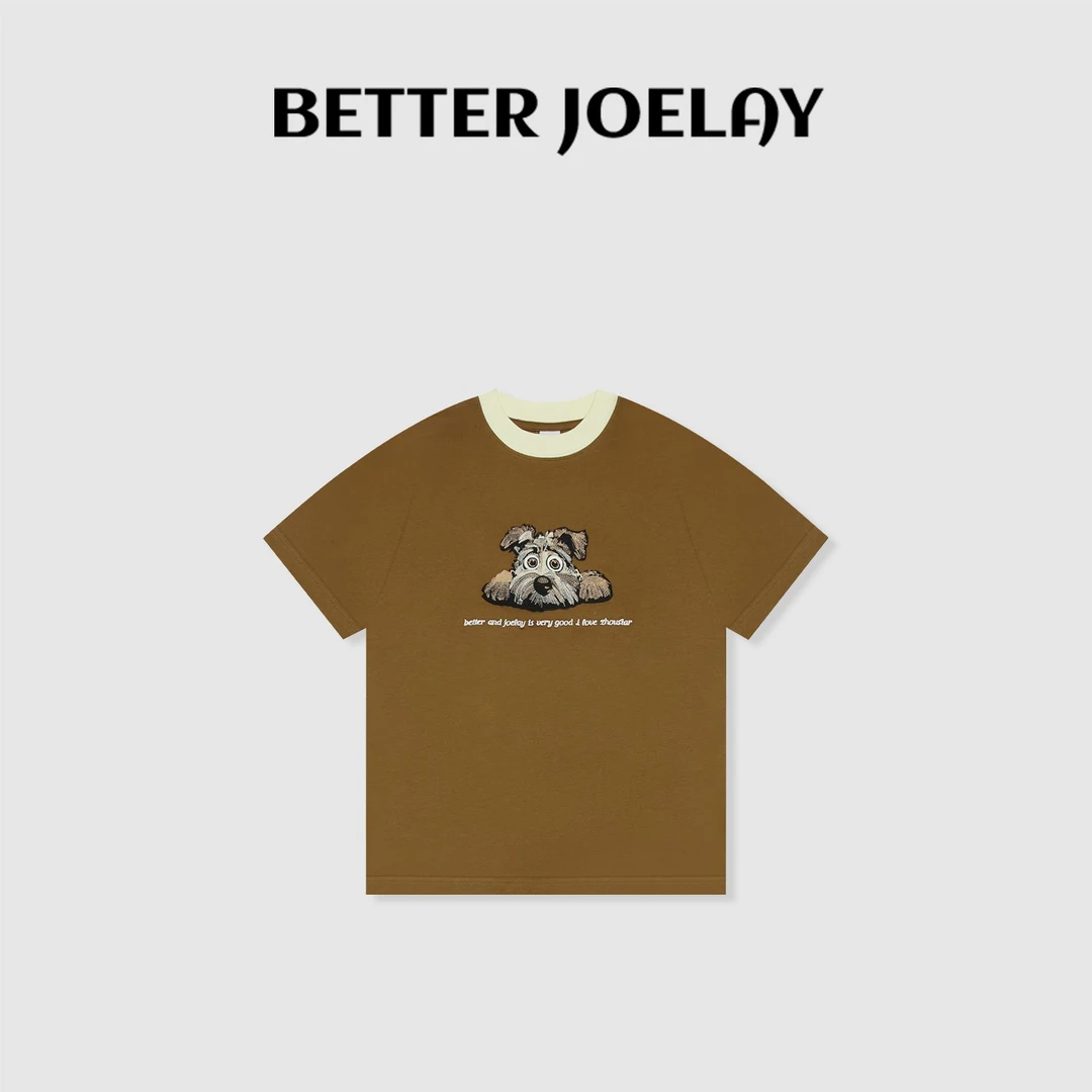 BETTER JOELAY-小版【脏脏小狗】时尚百搭短袖T恤休闲风ZZ3819