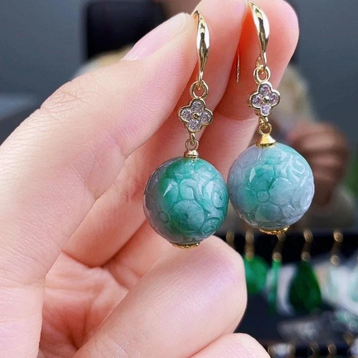 翡翠耳饰未镶嵌饰品