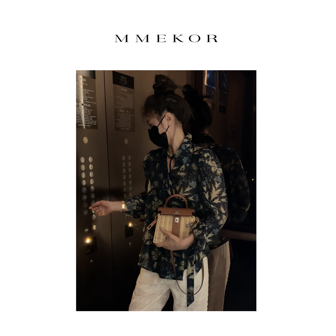 MMEKOR“首尔姐姐”衬衫  2025新款静奢老钱风气质上衣 89701
