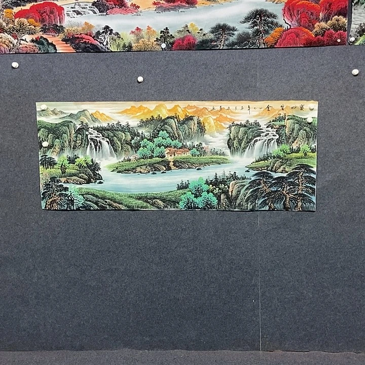 国画小六尺山水一副