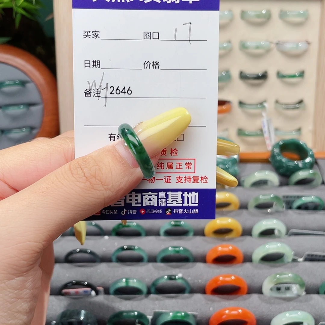 未镶嵌戒指翡翠WH2646