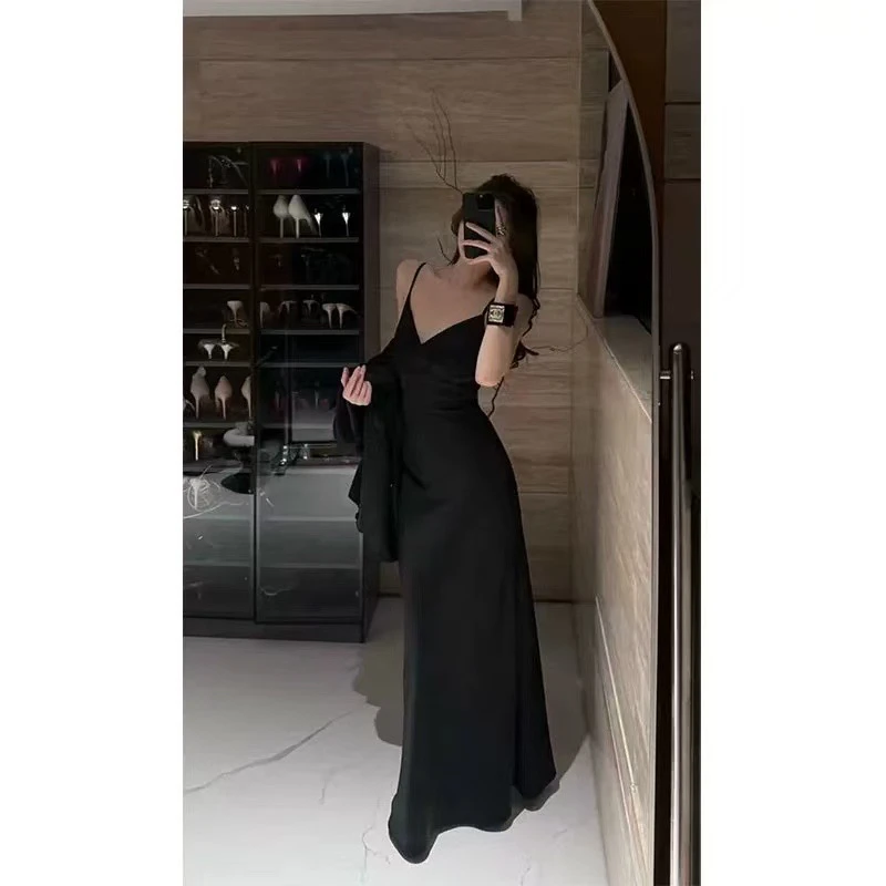 吊带温柔气质夏季仙女裙(扣号直播间链接）