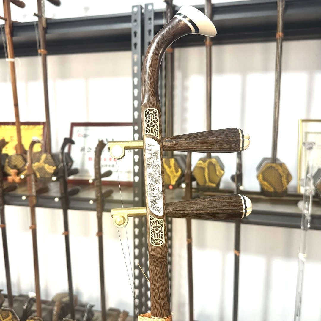 国标红木鸡翅木机械轴二胡厂家直销  铜轴不跑音