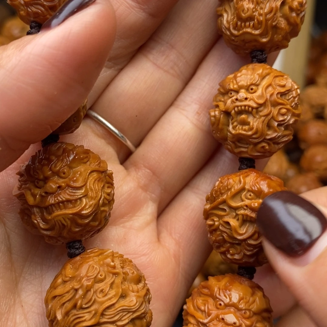 橄榄核手串2.0九龙手串