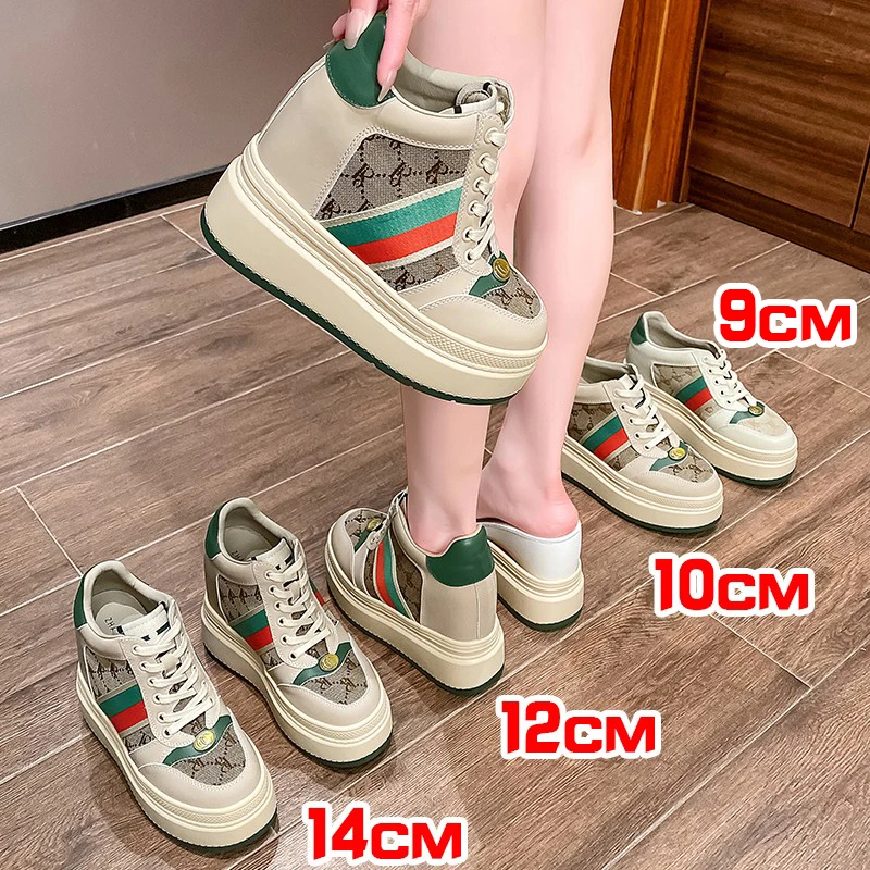 张匠人 厚底小个子内增高9-14CM女鞋增高小码松糕鞋ins时尚百搭