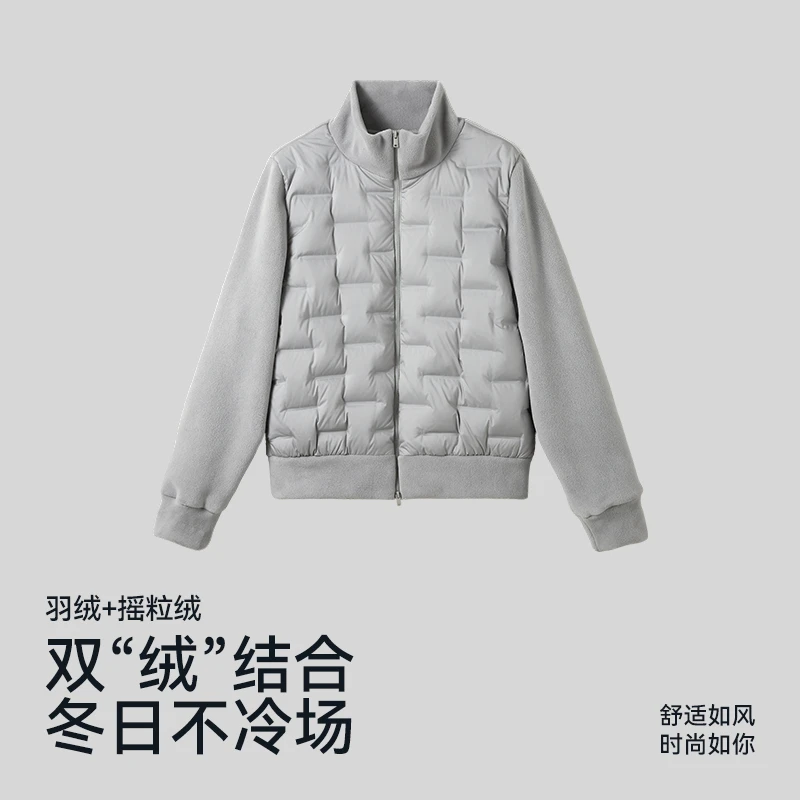 运动长袖外套羽绒服女款爆款2025新款显瘦轻薄保暖秋冬款7446