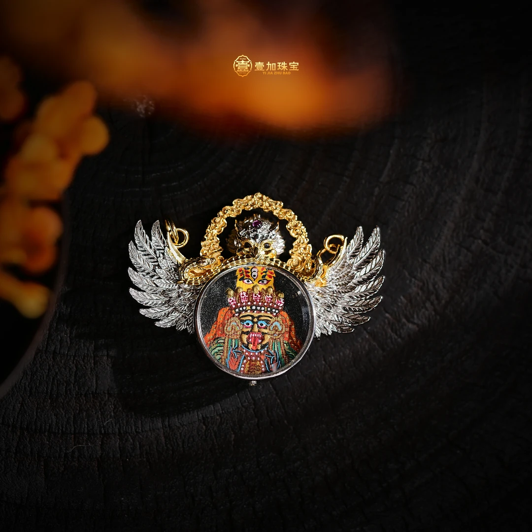 壹加小羊|大鹏扎基拉姆唐卡吊坠