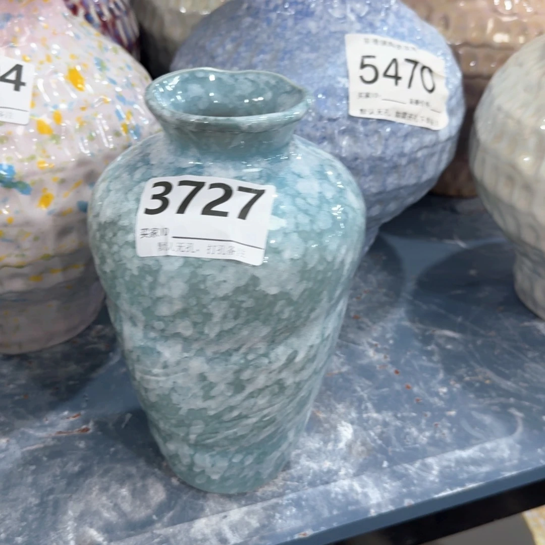 摆件景德镇高温花瓶编码3727高23口5默认无孔