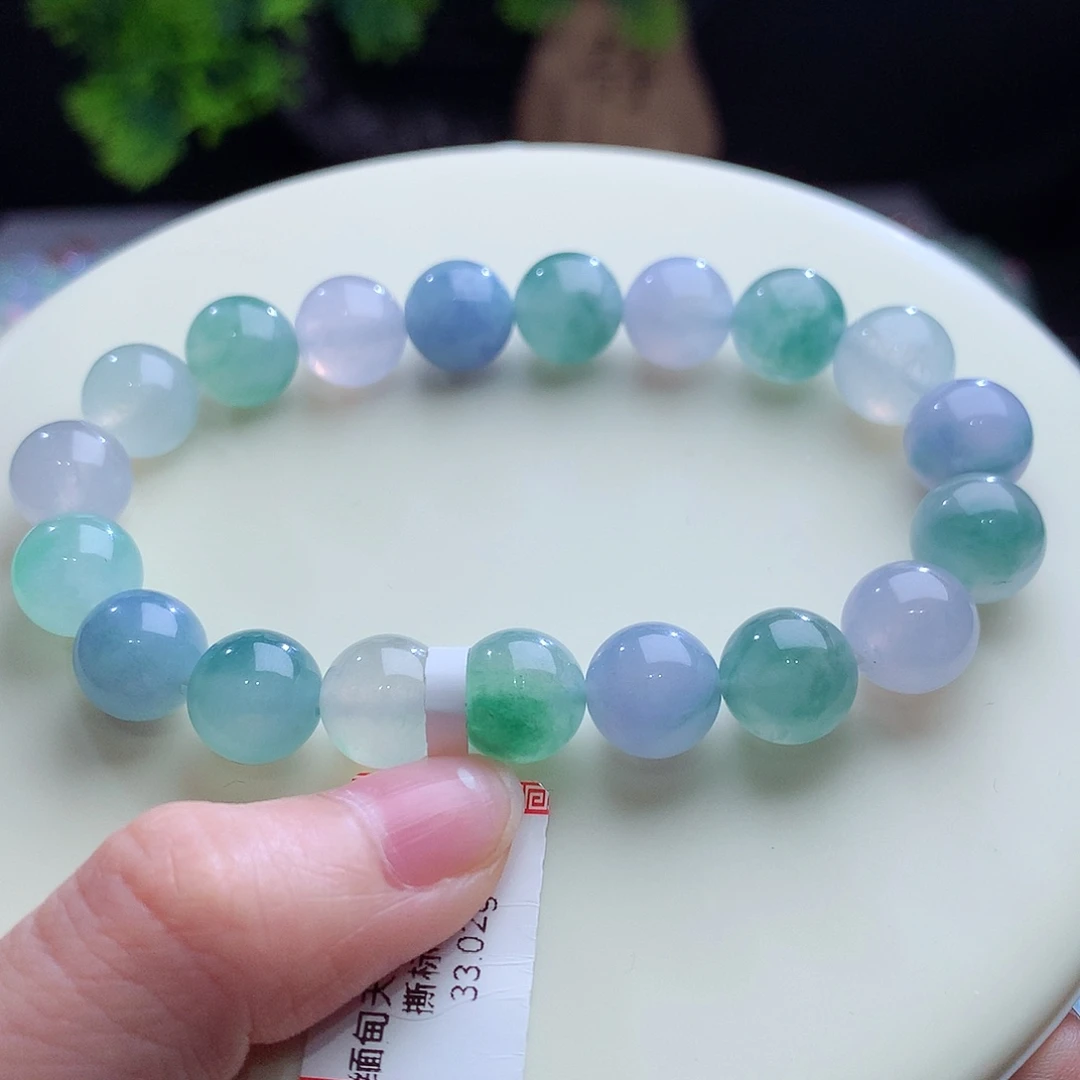 翡翠未镶嵌手串卡10