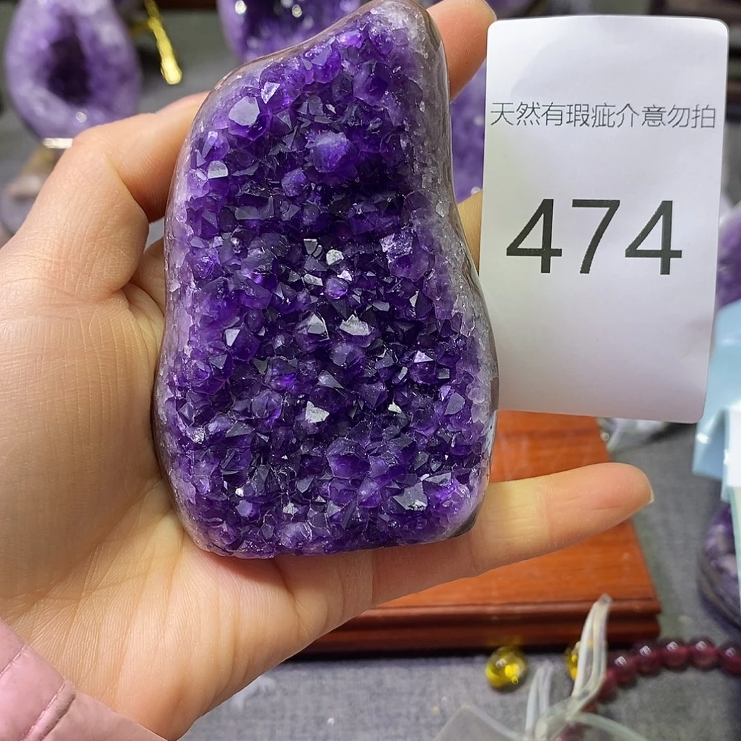 珠宝半成品紫晶未镶嵌