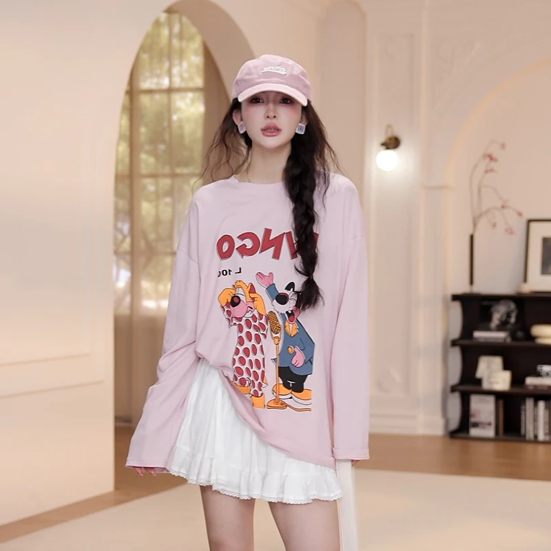 【YANYAN】夏季百搭卡通歌手长袖防晒T恤YY-3583