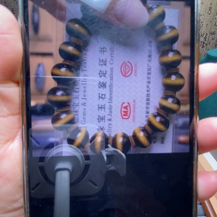 狼***爷蛇纹石玉合金颈饰