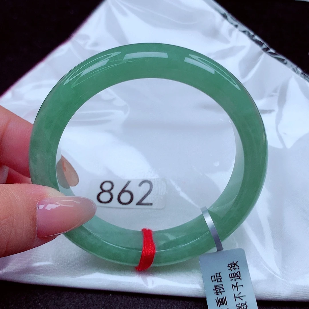 翡翠未镶嵌手镯天然缅甸翡翠A货玉手镯