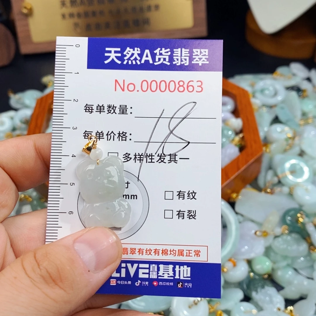 翡翠未镶嵌颈饰863