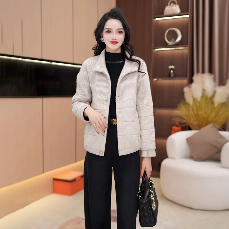 秋冬新款优雅气质女装时尚加棉加厚休闲短外套【350#】