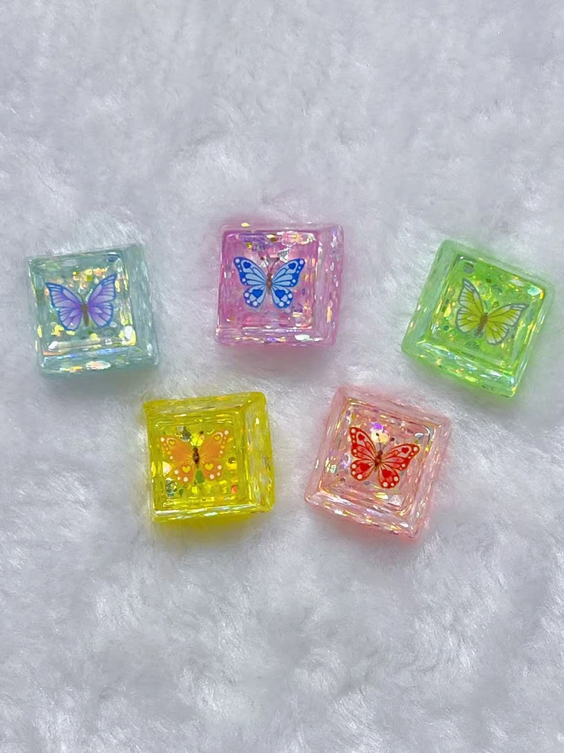 【小小静定制--键盘蝴蝶】食玩微缩摆件手工diy配件