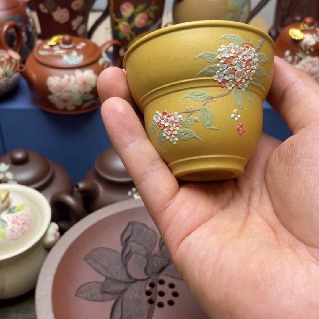 茶杯紫泥紫砂主人杯80cc