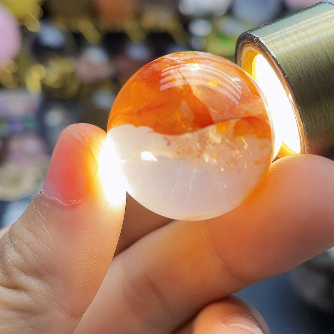 未镶嵌珠宝半成品水晶天然浇花25.6mm