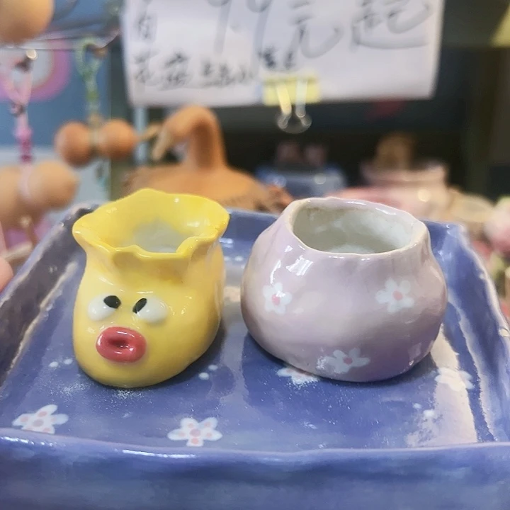 陶瓷多肉手工迷你小花盆