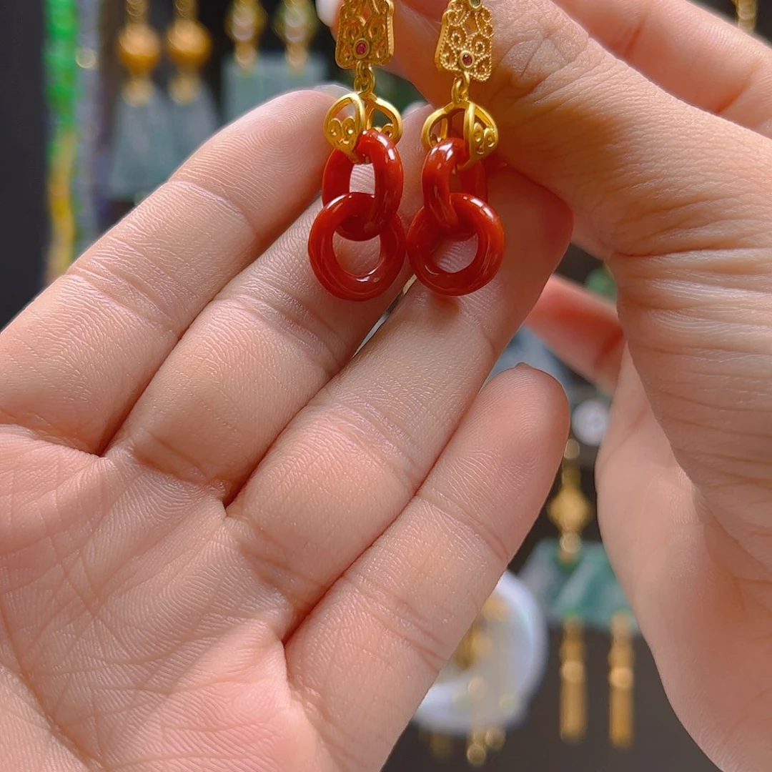 未镶嵌翡翠耳饰翡翠