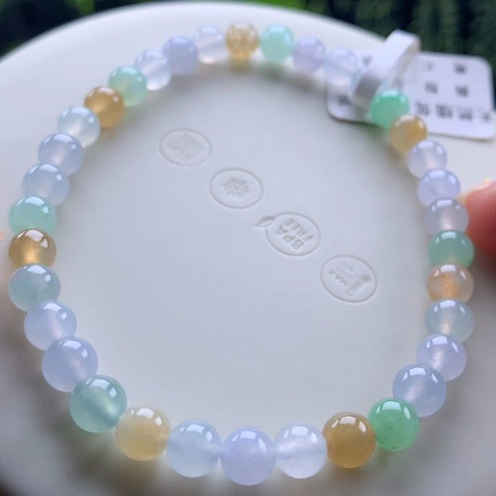 手链翡翠未镶嵌卡5.5