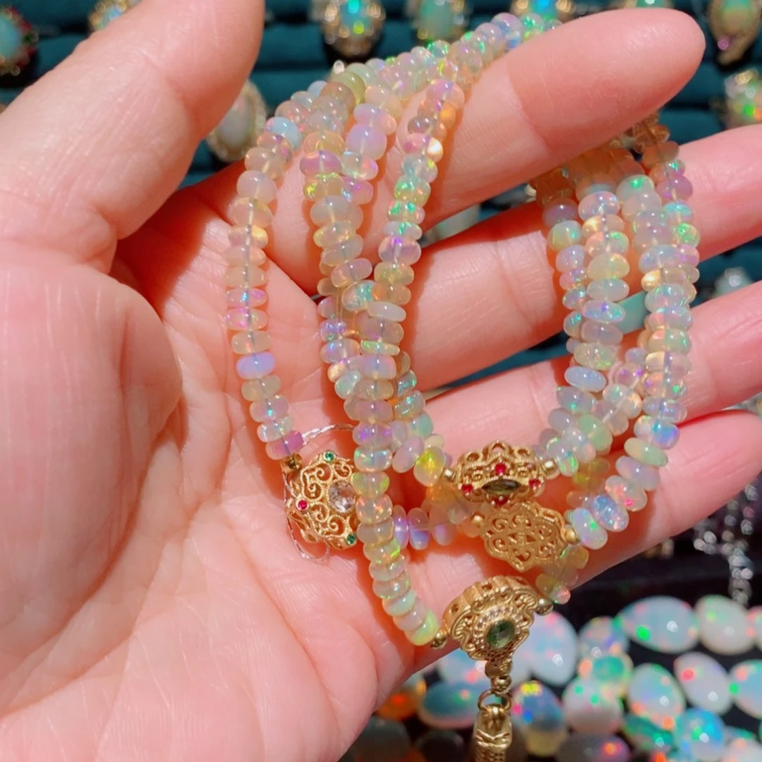 欧泊欧泊项链银S925镶嵌