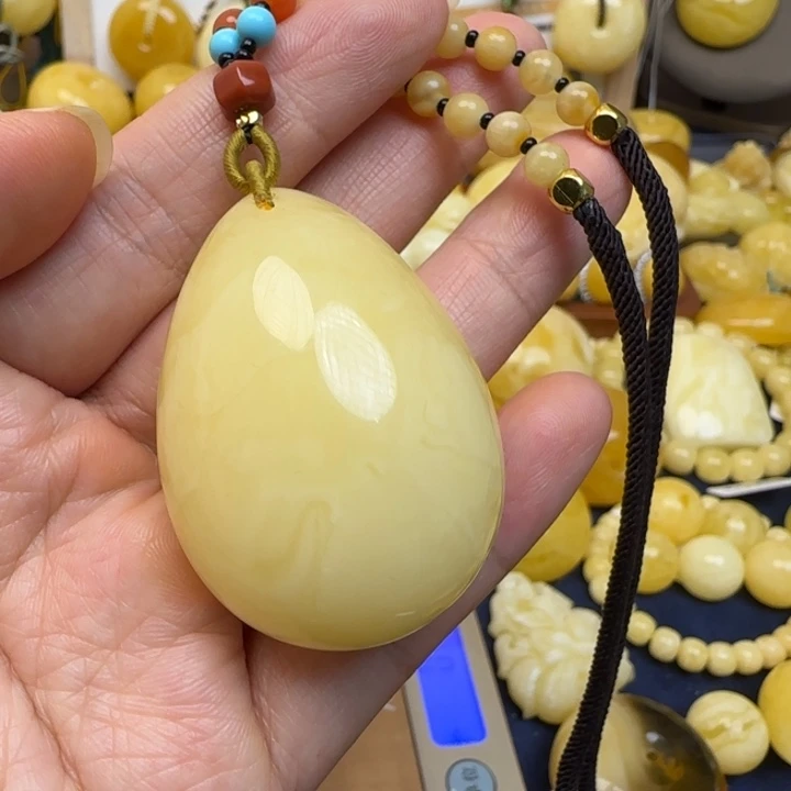 蜜蜡未镶嵌颈饰天然蜜蜡