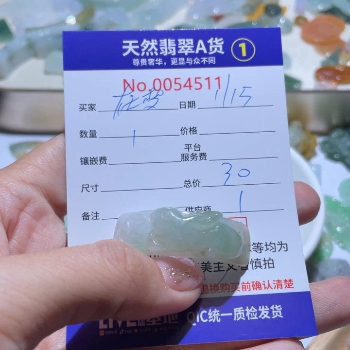 翡翠颈饰未镶嵌在**~