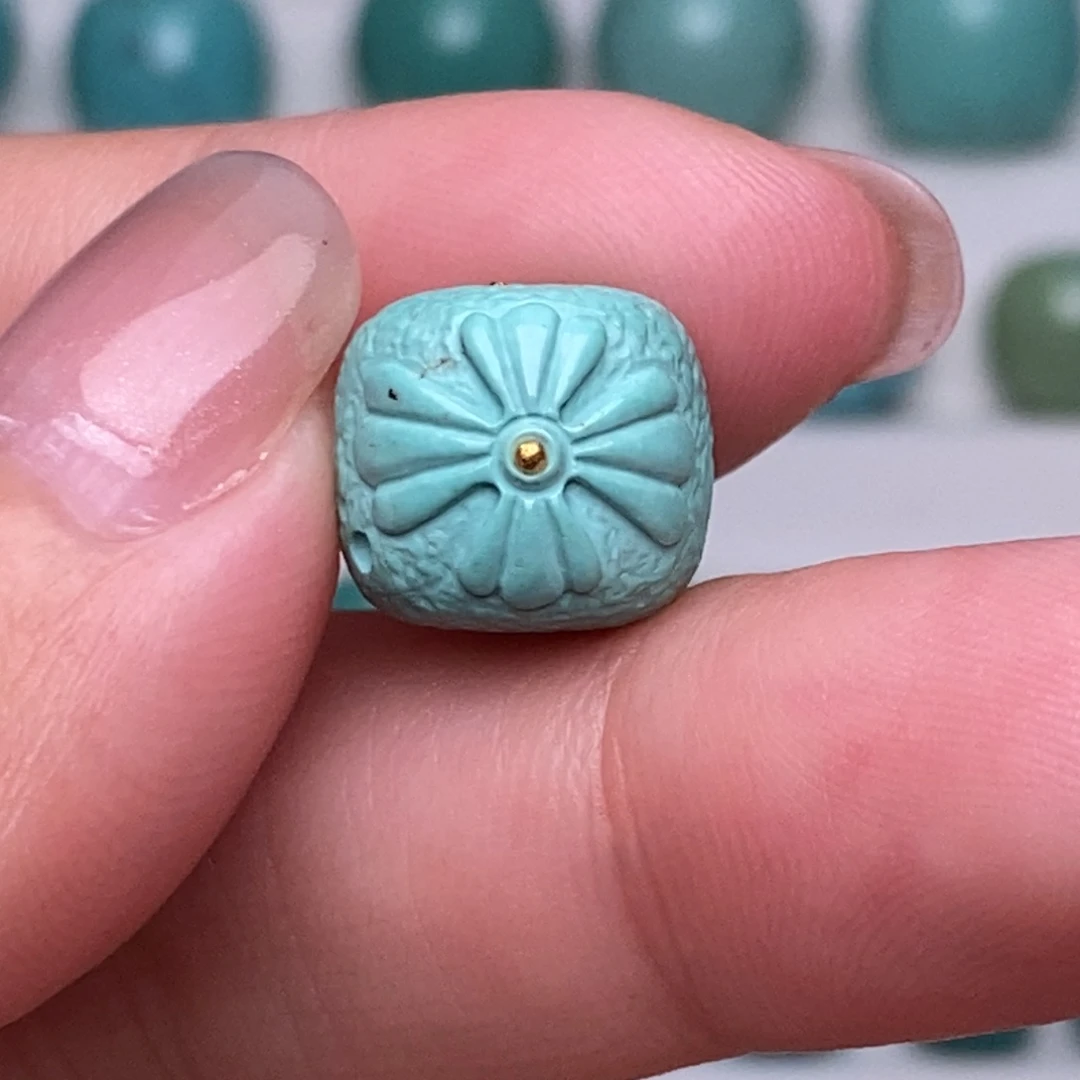 未镶嵌绿松石绿松石11.5mm