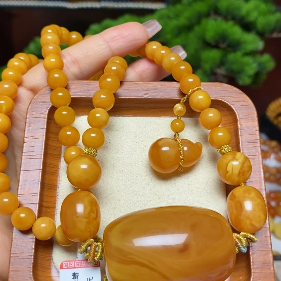 【闪购商品】蜜蜡颈饰未镶嵌项链