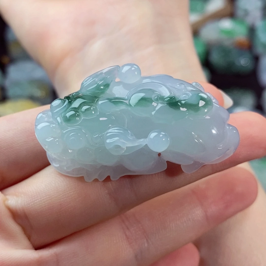翡翠未镶嵌颈饰天然