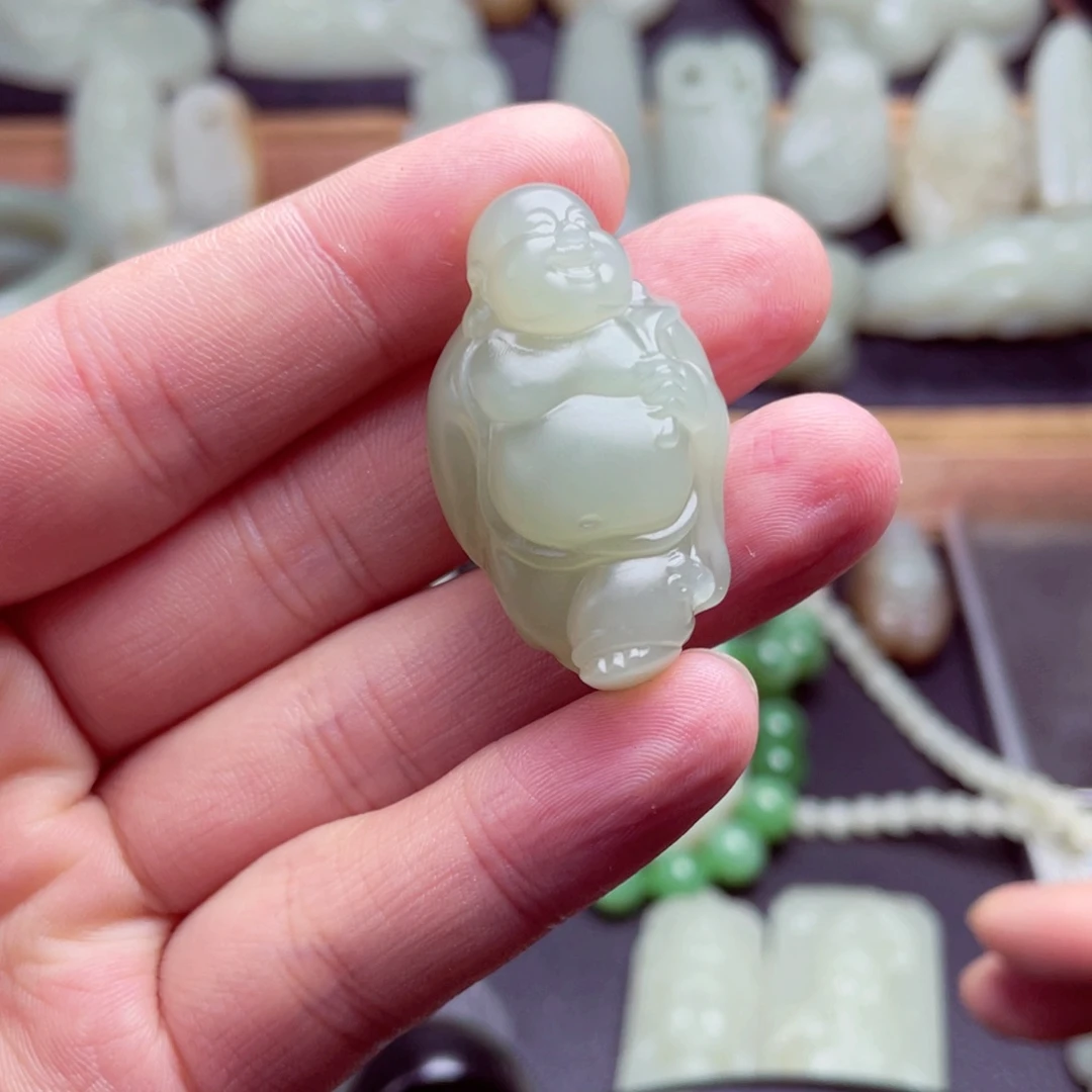 和田玉车挂未镶嵌