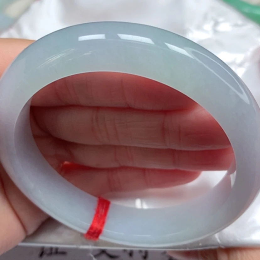 【闪购商品】翡翠手镯未镶嵌老坑冰清绿手镯5960圈15号