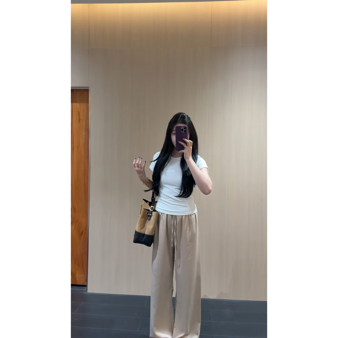 清清款【缎面休闲裤】