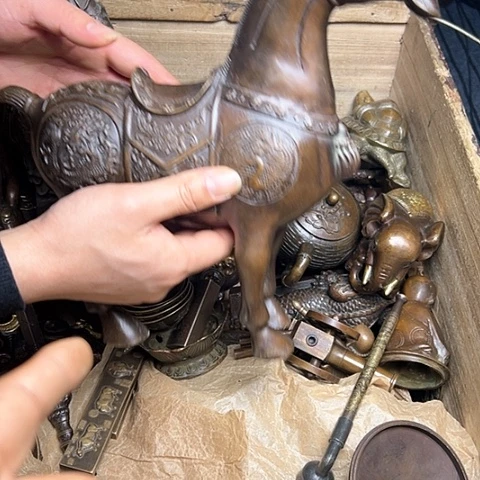 铜制工艺把玩摆件
