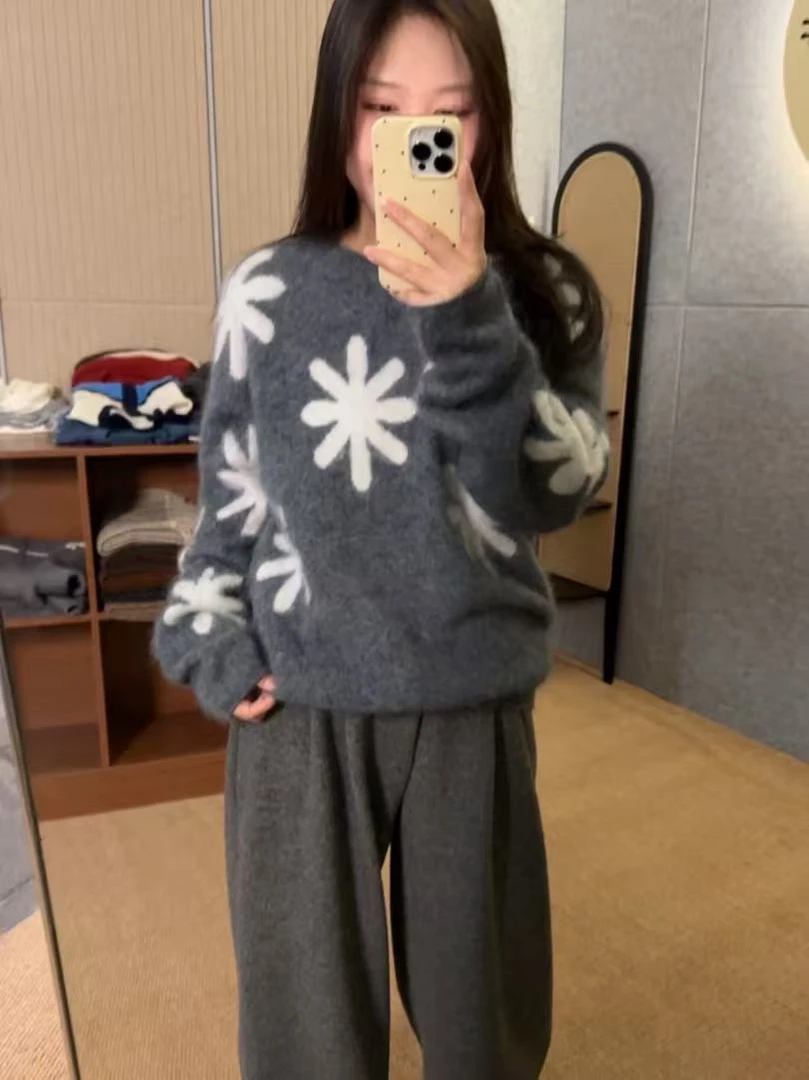 【鑫绒毛衣】针织圆领加绒显瘦羊绒衫休闲冬季上衣长袖Y222-A327