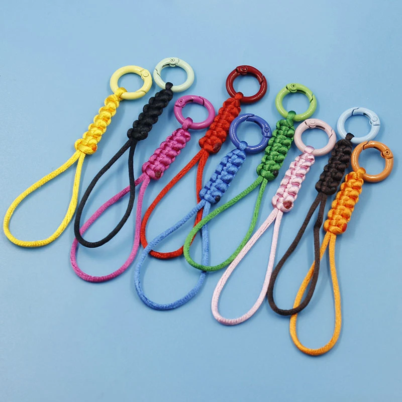 手工编制多彩色钥匙扣挂绳水杯手机挂绳包包装饰挂件汽车钥匙挂饰