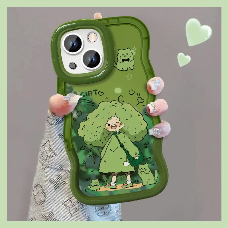 喵咪女孩适用苹果vivo华为oppo小米iPhone16板凳双支架手机壳