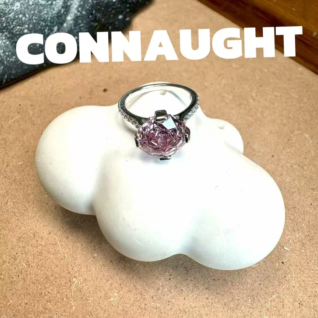 戒指 正品CONNAUGHT钻款镜面开口戒指【烟花粉黛】BS031