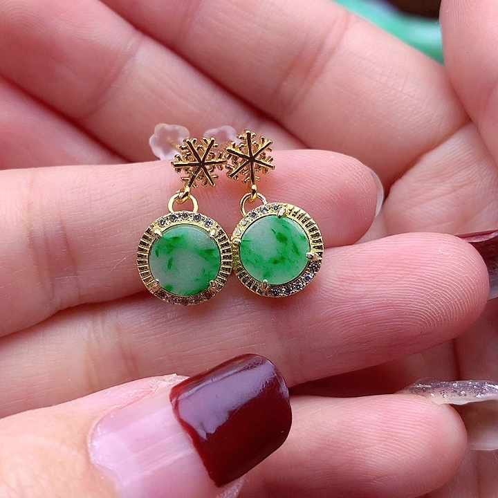 翡翠颈饰银S925镶嵌翡翠