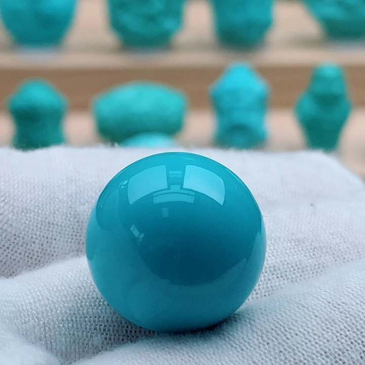 绿松石未镶嵌珍藏版圆珠