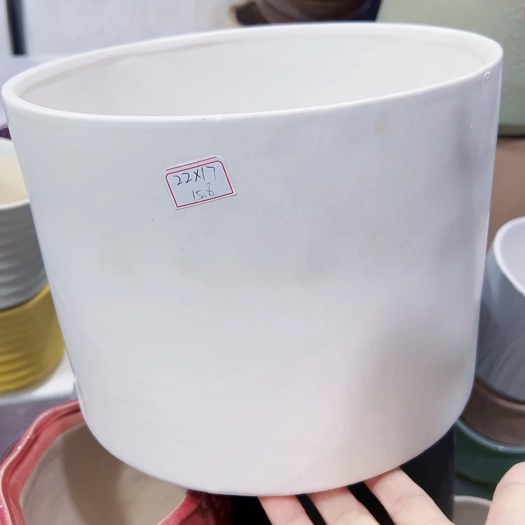 有孔外贸尾单陶瓷花盆凑单10米包邮