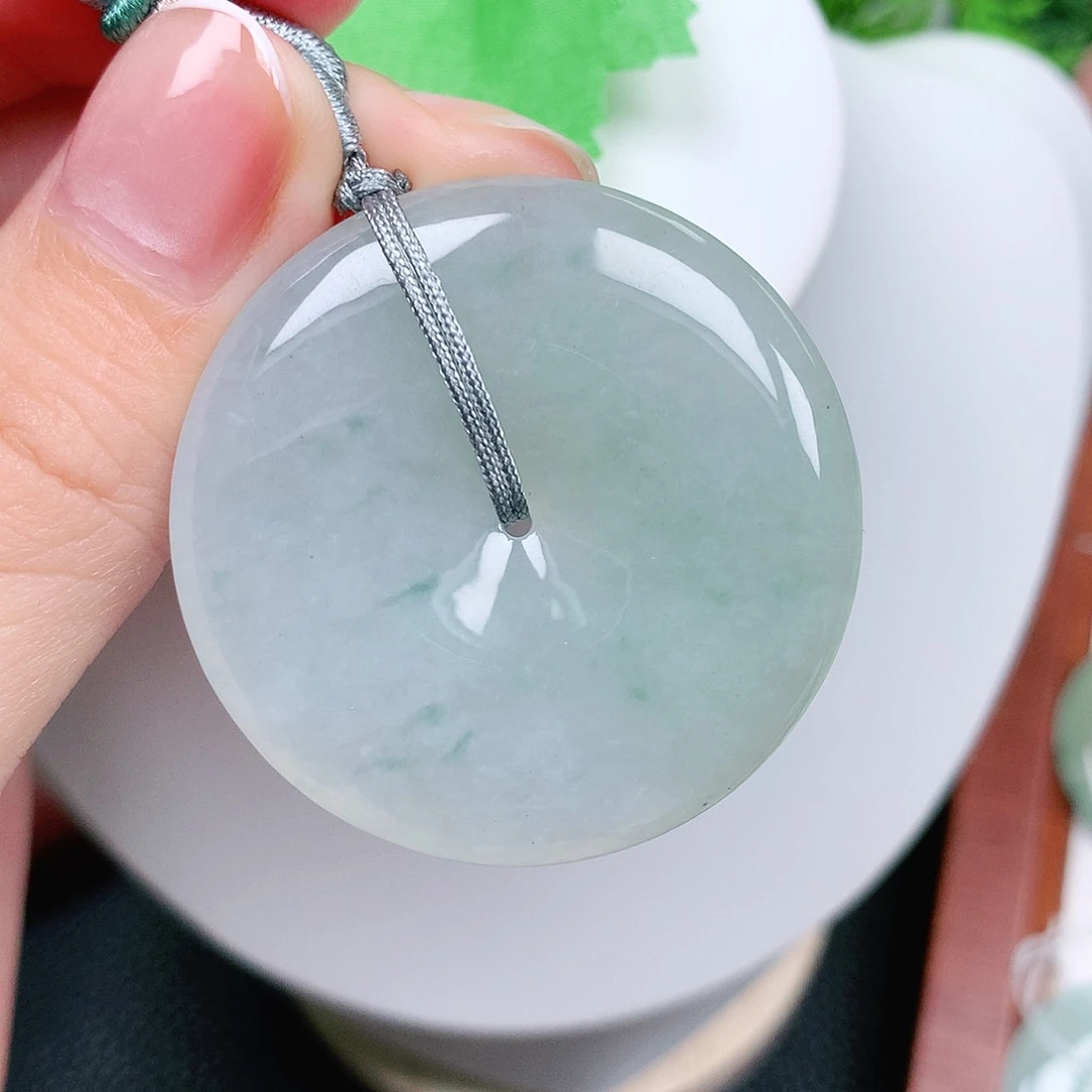 翡翠未镶嵌颈饰平安39.9-6.2