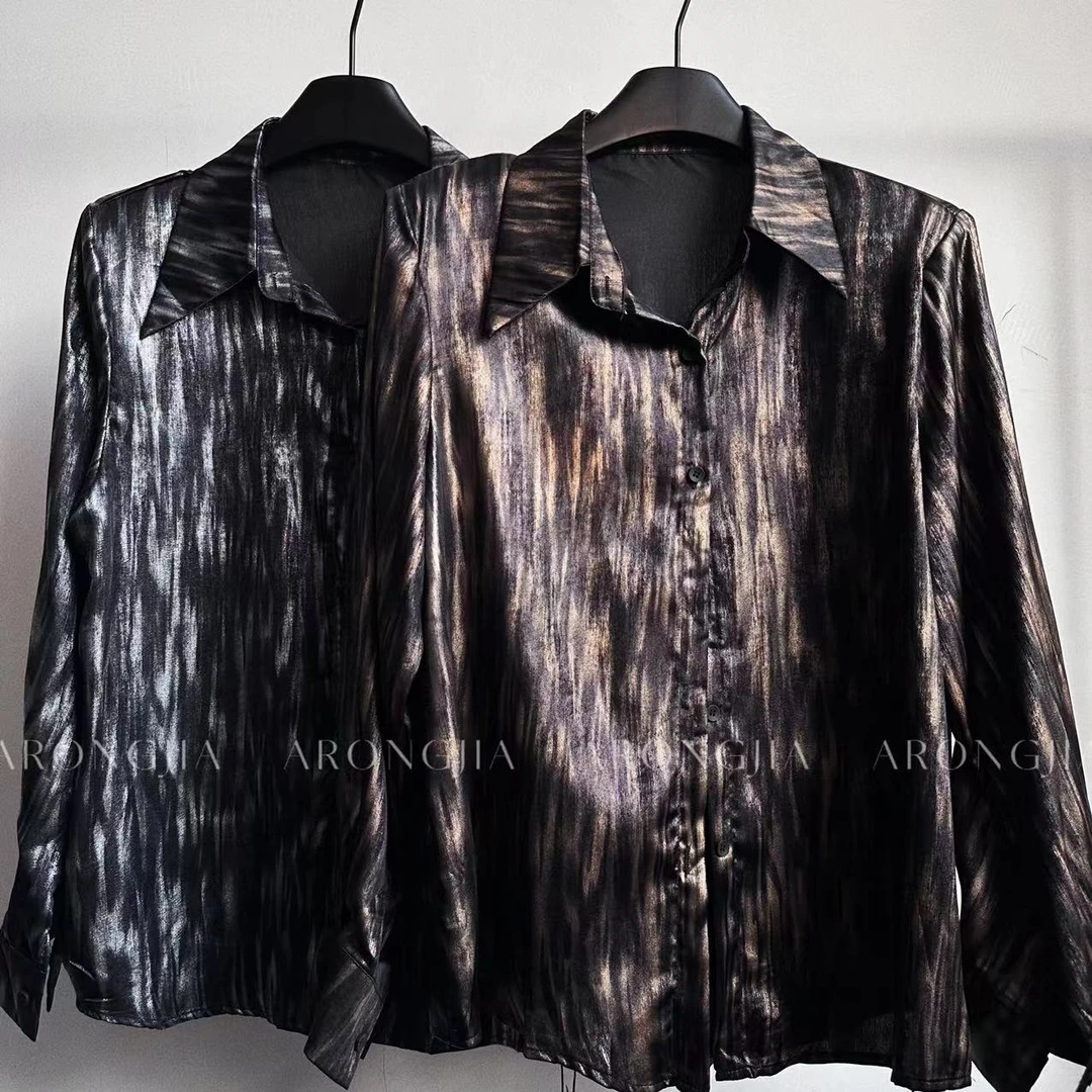 【ARONG阿荣家】衫衣02220-黑色咖啡色-F