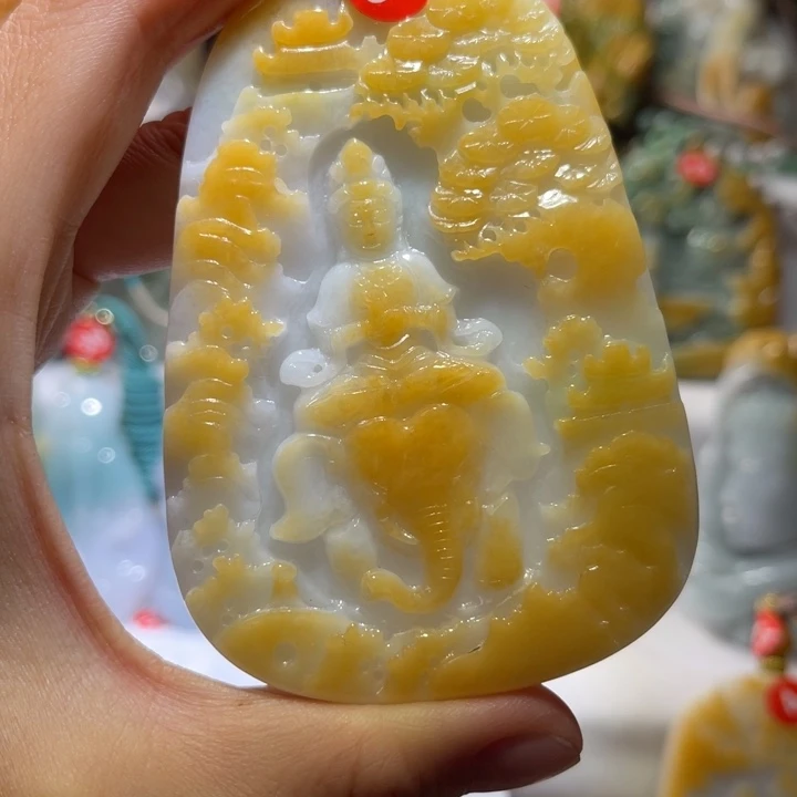 顺***意吊坠(不含链)未镶嵌翡翠