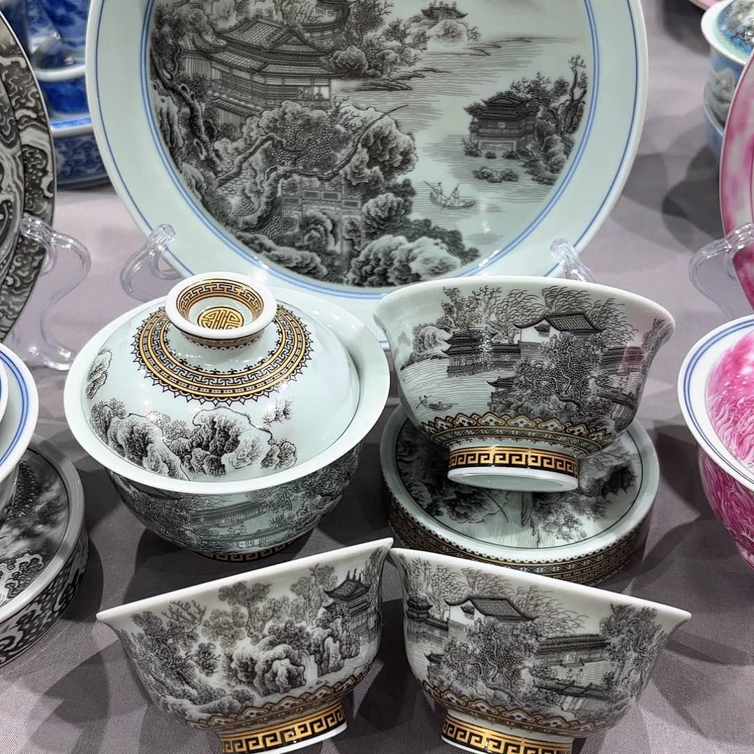 野***g瓷片景德镇瓷器精品陈列