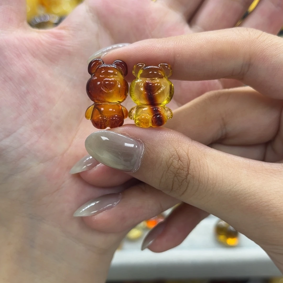 琥珀颈饰未镶嵌天然琥珀