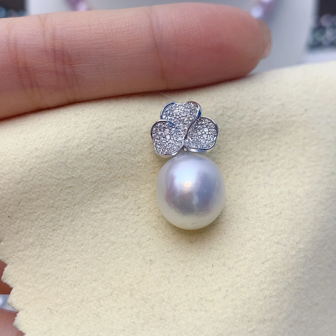 银S925镶嵌颈饰海水珍珠W58