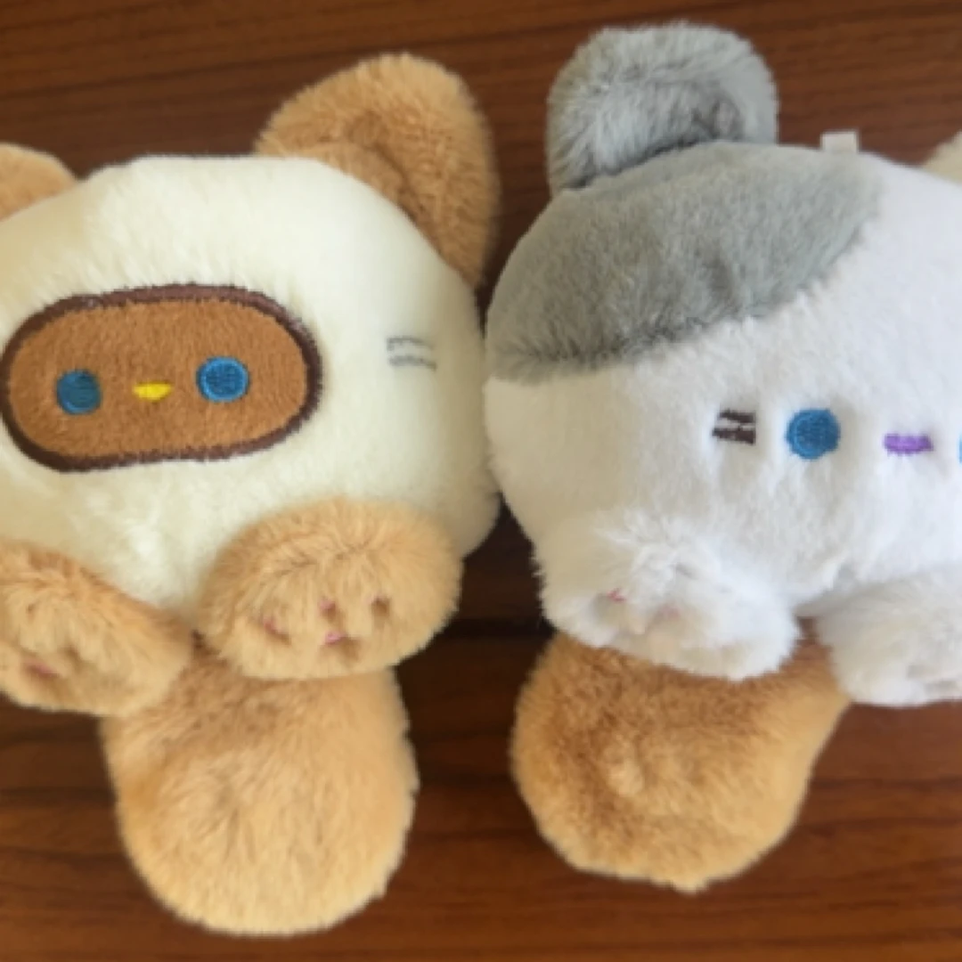 钥匙挂件尾巴捏捏叫吱吱叫喵咪星球挂件潮萌可爱创意公仔学生书包