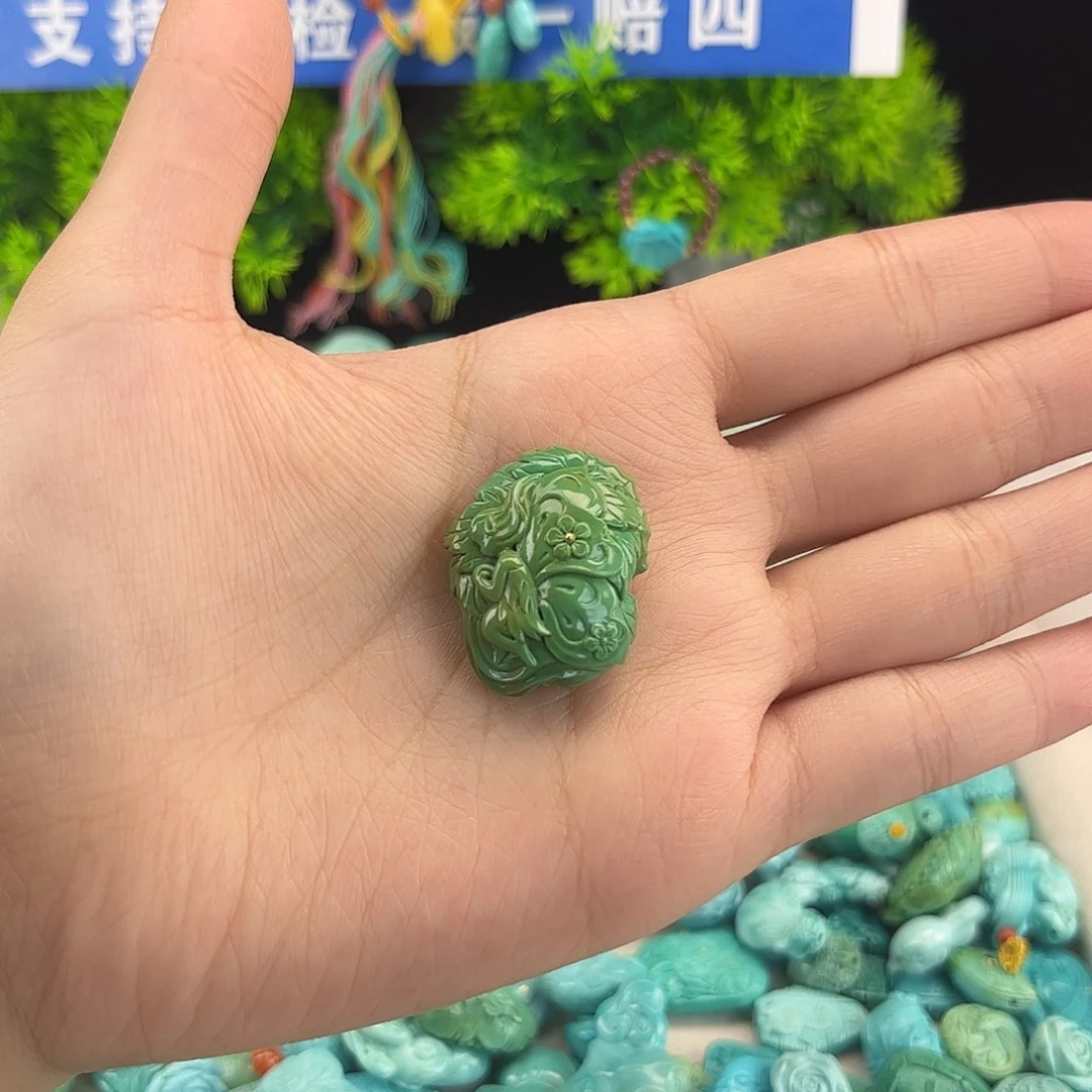 绿松石未镶嵌吊坠(不含链)